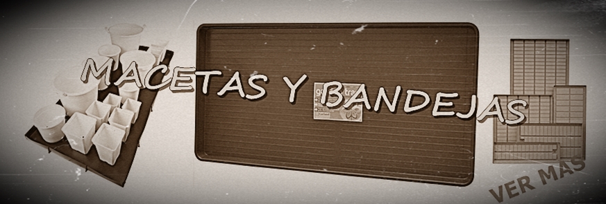Macetas y bandejas